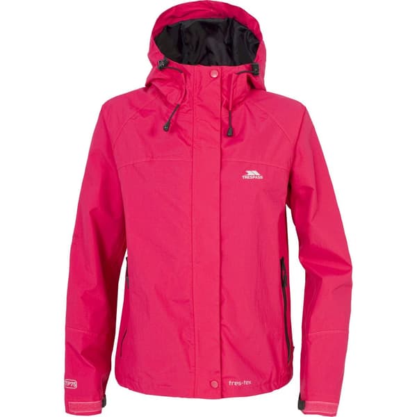 Trespass Kvinnor/Damer Miyake Hooded Waterproof Jacket med huva Cerise XS