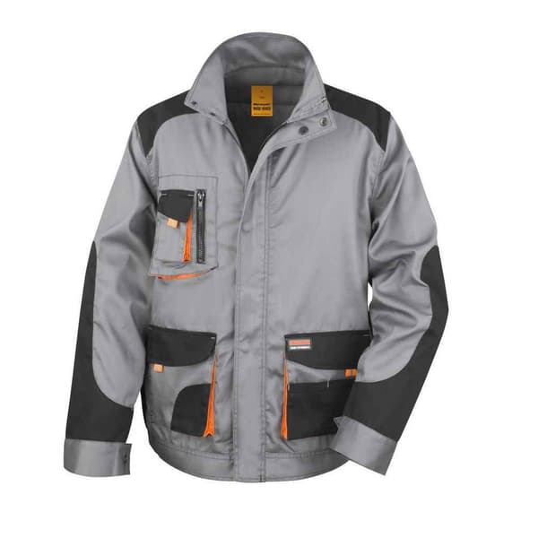 Result Work-Guard Mens Lite Jacket Grey/Black XL