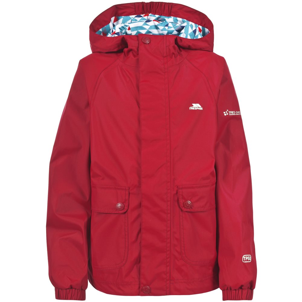 boys red waterproof jacket