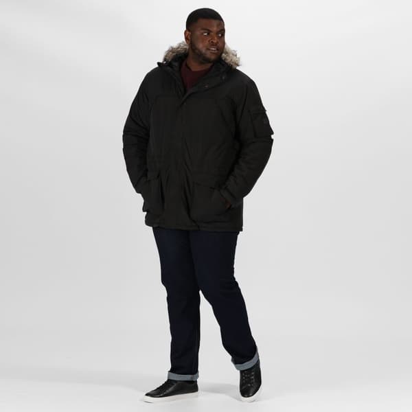 Regatta Mens Salinger II Faux Fur Insulated Parka