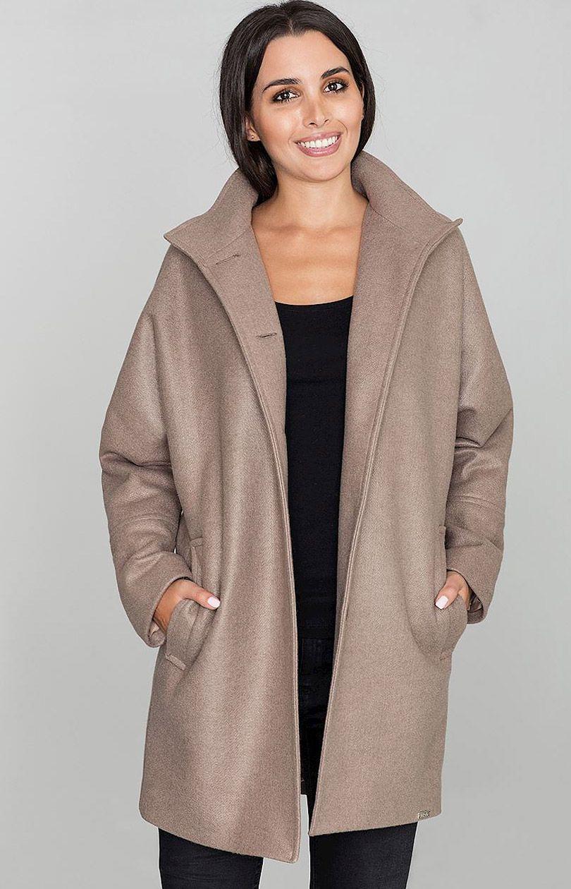 Coat M589, mokka, S