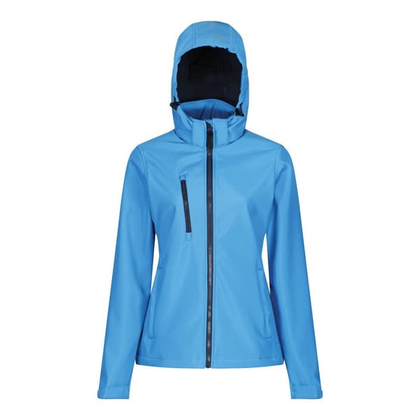 Regatta Venturer 3-lags softshelljakke med membran i 3 lag til kvinder/damer French Blue/Navy 18 UK