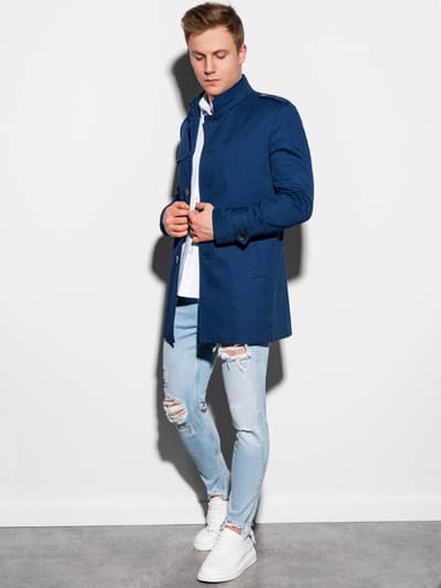 Men's autumn coat C269 - navy