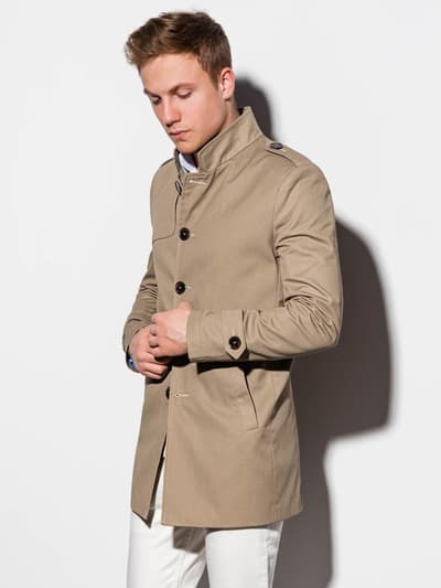 Men's autumn coat C269 - beige