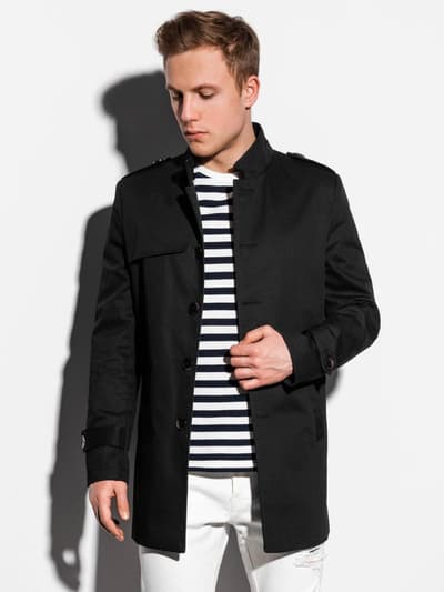 Men's autumn coat C269 - black