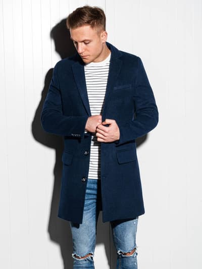 Men's coat C432 - navy