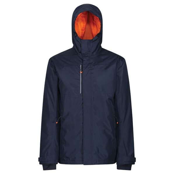 Regatta Thermogen uppvärmd vattentät jacka för män Navy/Magma Orange 3XL