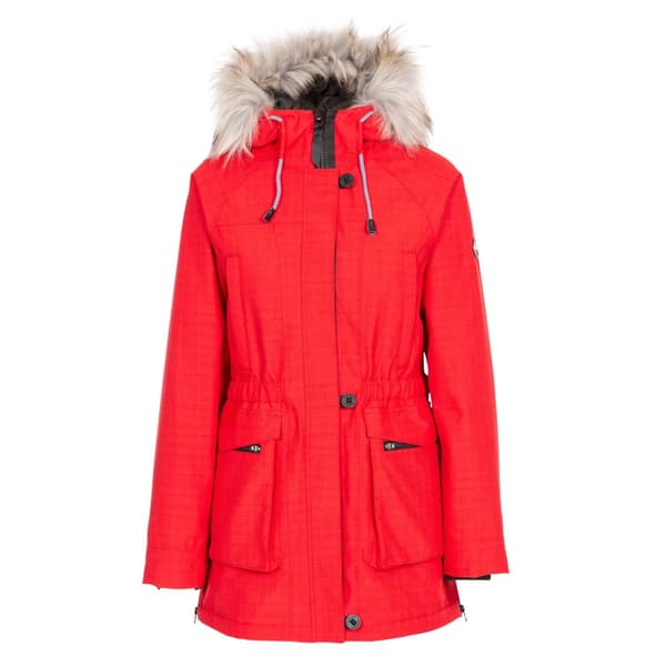 Trespass Womens/Ladies Caption Waterproof Parka Red XXL
