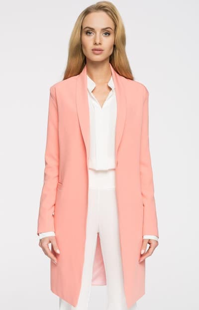 Frakke blezer s071, laks, xl