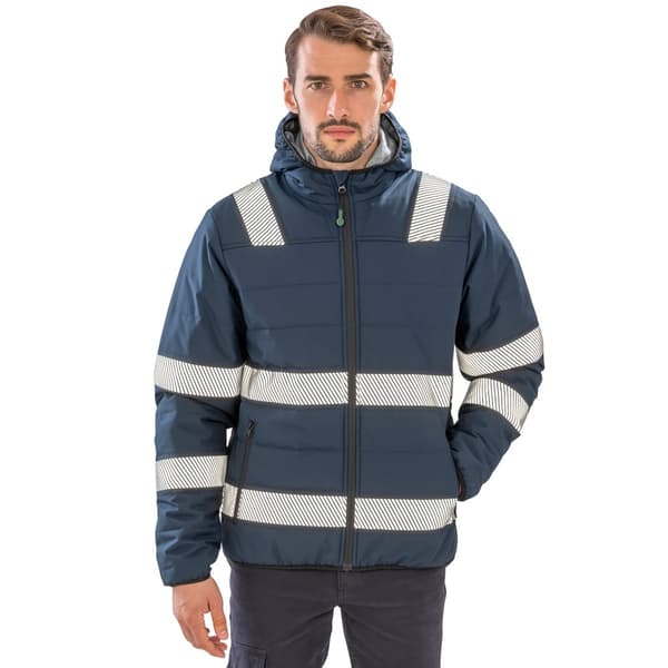 Result Genuine Recycled Mens Ripstop Safety Padded Jacket