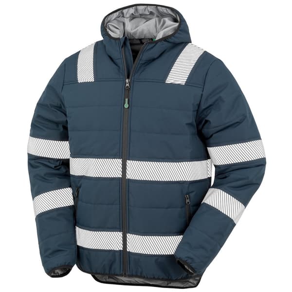 Result Genuine Recycled Mens Ripstop Safety Padded Jacket