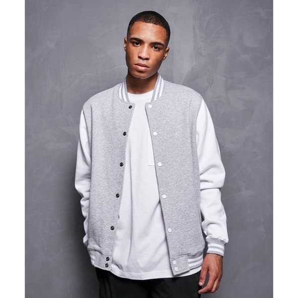 Build Your Brand Mens Basic College Jacket
