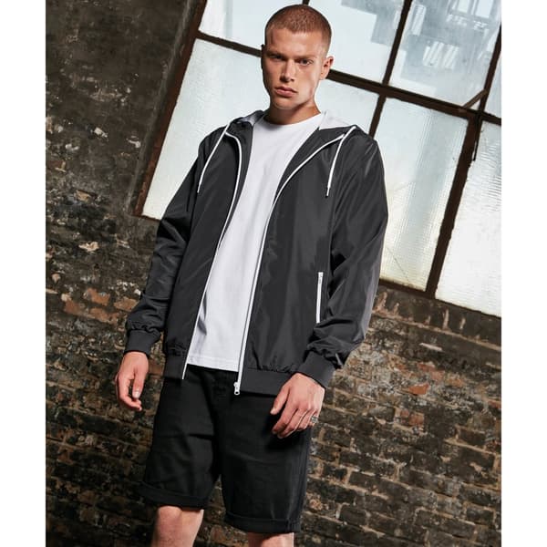 Build Your Brand Mens Windrunner Recycled Jacket