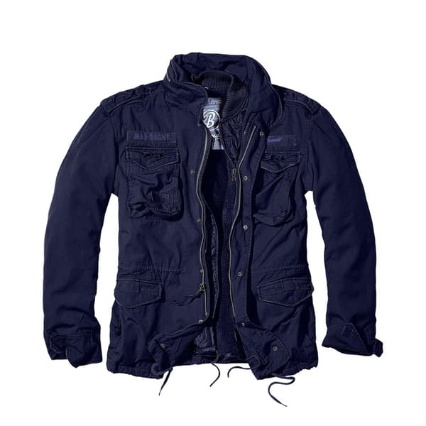 Build Your Brand Mens M65 Giant Jacket Navy S