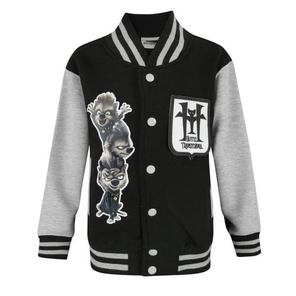 Hotel Transylvania Childrens Boys Varsity Jacket Black 3-4 Years