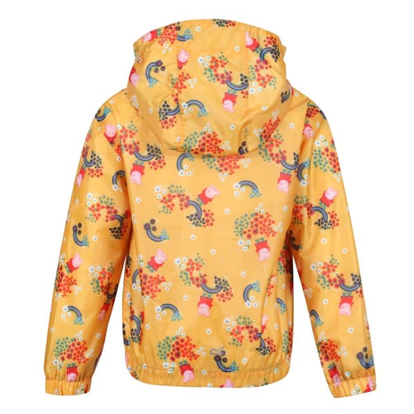Regatta Barn/Kids Muddy Puddle Peppa Pig Floral Hooded Waterproof Jacket för barn/barn