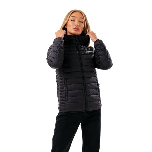 Hype Kvinnor/Damer lättviktig puffertjacka Black 16 UK
