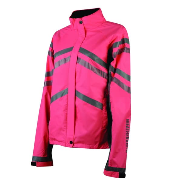 Weatherbeeta Unisex Adult Reflective Lightweight Waterproof Jacket Hi Vis Pink XS