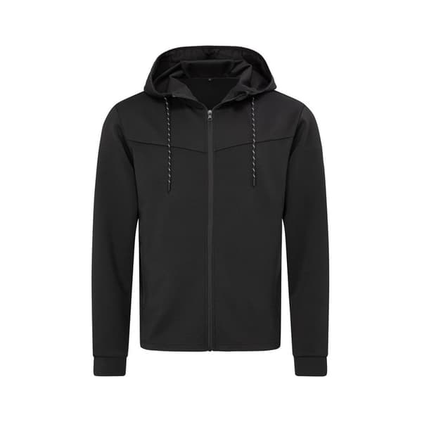 Stedman Scuba Recycled Hooded Jacket för män Black Opal S