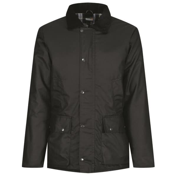Regatta Pensford Waxed Jacket för män Black XXL