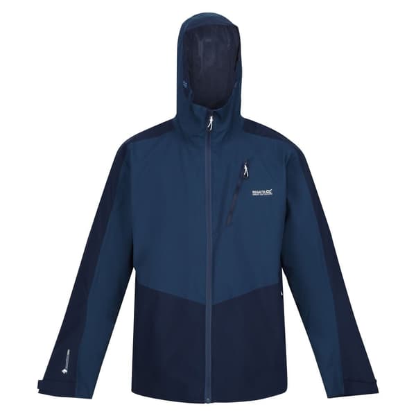 Regatta Highton Stretch II vattentät jacka för män Dynasty Blue/Moonlight Denim S