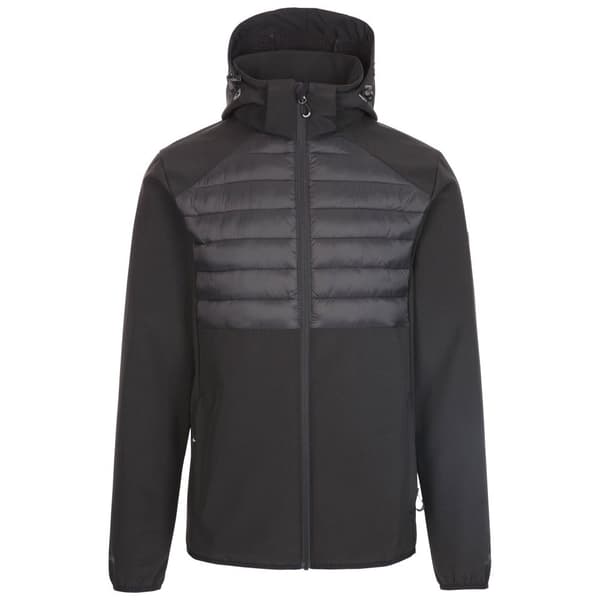Trespass Mens Lenek Soft Shell Jacket Black S