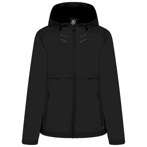 Dare 2B Womens/Ladies Crystallize Waterproof Jacket Black 12 UK