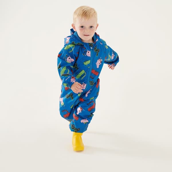 Regatta Childrens/Kids Pobble Peppa Pig Car Waterproof Puddle Suit