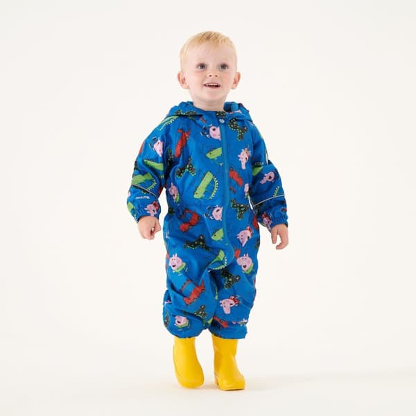Regatta Childrens/Kids Pobble Peppa Pig Car Waterproof Puddle Suit