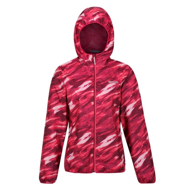 Regatta Womens/Ladies Serenton Brush Stroke Waterproof Jacket Wild Plum 12 UK