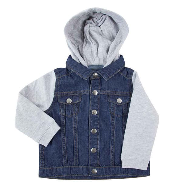 Larkwood Childrens/Kids Denim Hooded Jacket