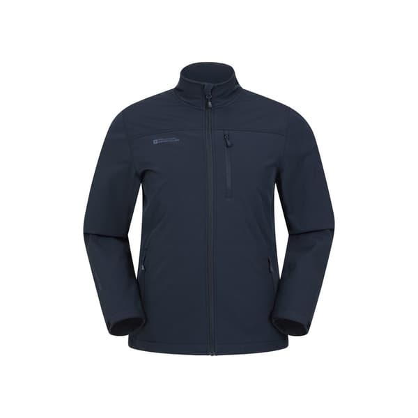 Mountain Warehouse Mens Grasmere Soft Shell Jacket Dark Blue M