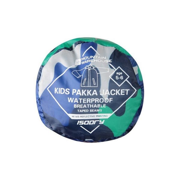 Mountain Warehouse Barn/Kids Pakka Camo vattentät jacka