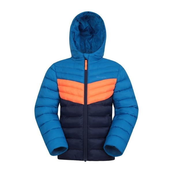Mountain Warehouse Childrens/Kids Seasons Colour Block Padded Jacket Navy 3-4 Years