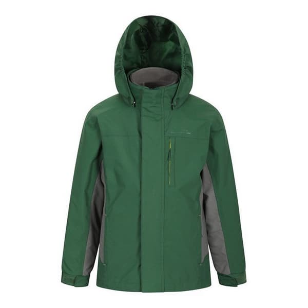 Mountain Warehouse Childrens/Kids Cannonball 3 in 1 Waterproof Jacket Khaki 7-8 Years