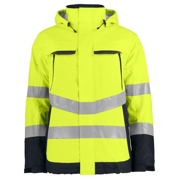 Projob Mens Functional Reflective Tape Padded Jacket