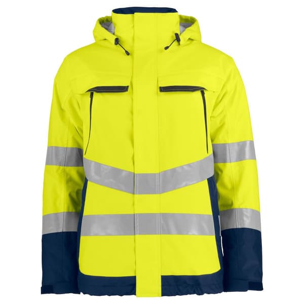Projob Mens Functional Reflective Tape Padded Jacket