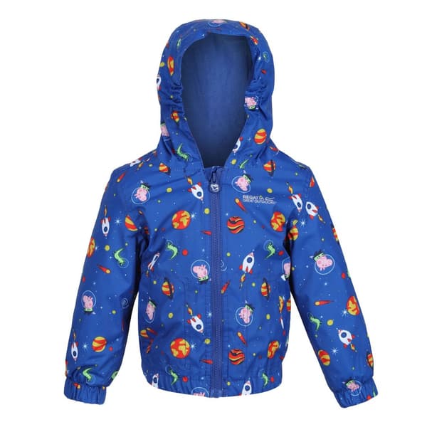 Regatta Childrens/Kids Muddy Puddle Peppa Pig Cosmic Padded Jacket Surf Spray 3-4 Years