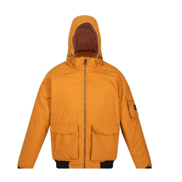 Regatta Mens Faizan Hooded Waterproof Jacket Cathay Spice XXL