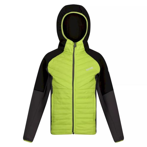 Regatta Barn/Kids Kielder Hybrid VI Jacket Bright Kiwi/Dark Grey 7-8 Years