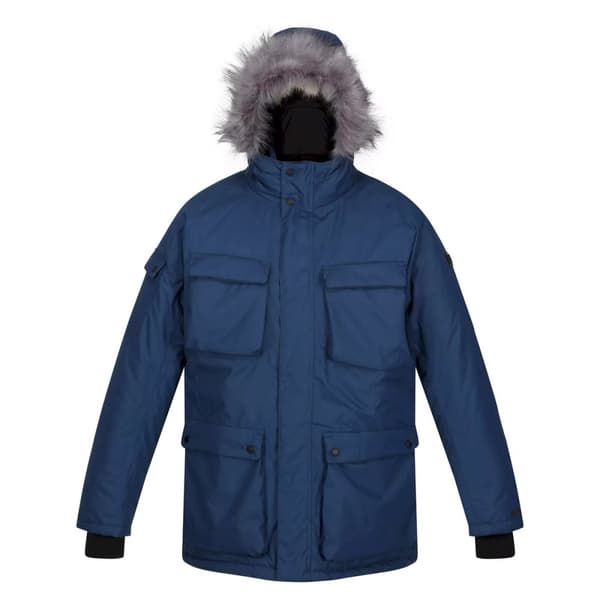 Regatta Mens Aziel Waterproof Parka Dark Denim L