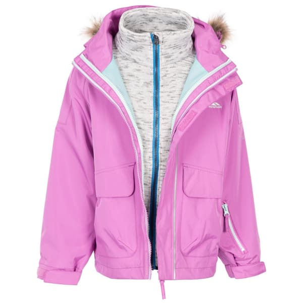 Trespass Childrens/Kids Outshine 3 in 1 TP50 Jacket Deep Pink 3-4 Years