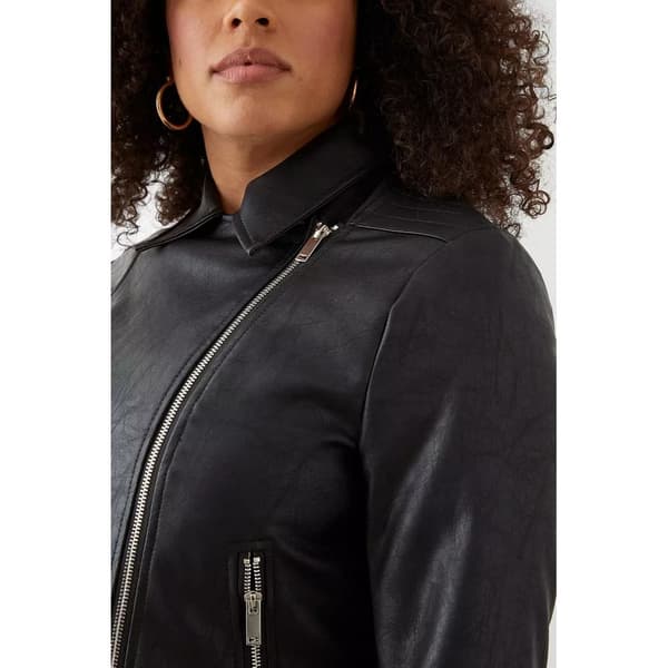Dorothy Perkins Kvinder/damer i falsk læder plus bikerjakke