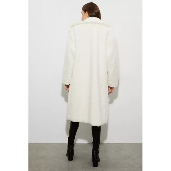 Dorothy Perkins Kvinnor/Damer långlinig Teddy Fleece överdimensionerad kappa