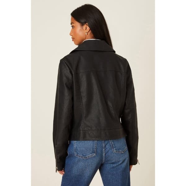 Dorothy Perkins Kvinnor/Damer Faux Leather Petite Biker Jacket