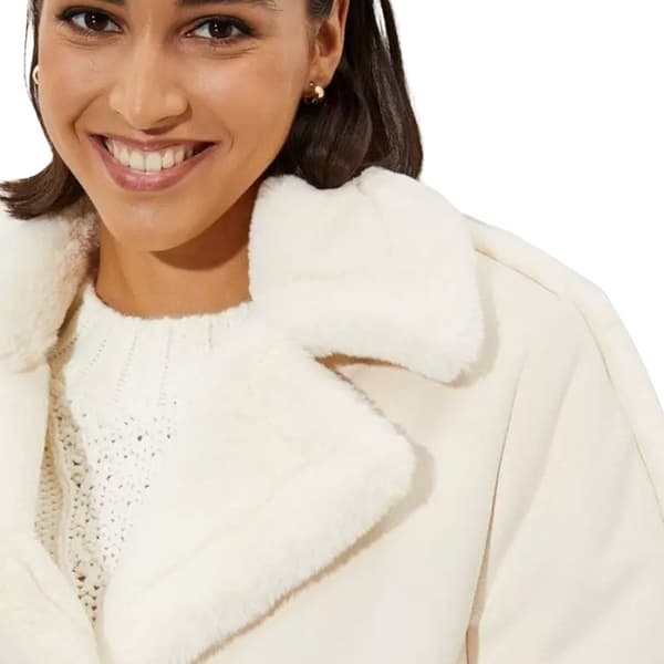 Dorothy Perkins Womens/Ladies Luxe Faux Fur Trim Suedette Tall Coat