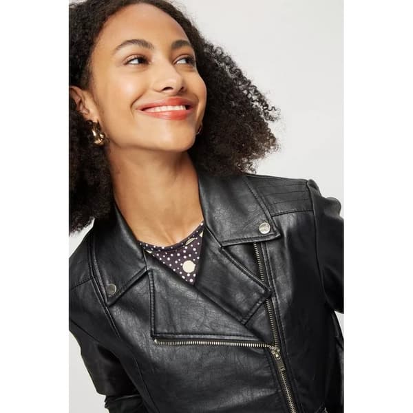 Dorothy Perkins Womens/Ladies Faux Leather Tall Biker Jacket