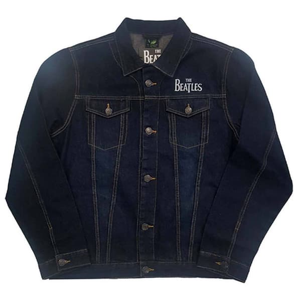 The Beatles Unisex Adult Logo Denim Jacket Denim Blue L