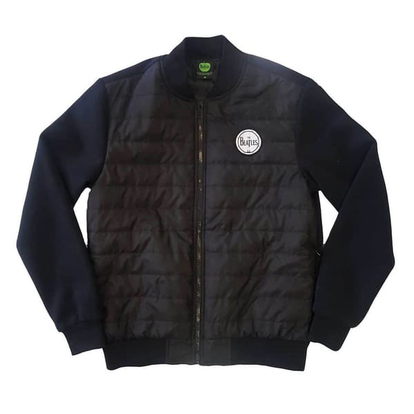 The Beatles Unisex Adult Logo Quilted Jacket Black XL