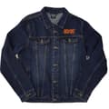 Miniatyrbillede 1 af 2: AC/DC Unisex voksen About To Rock Back Print Denimjakke